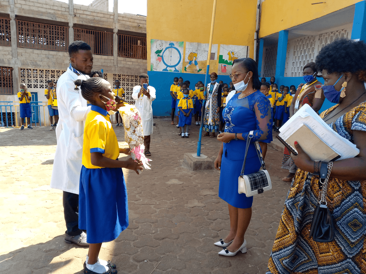 La visite de madame l'inspectrice de Yaoundé V