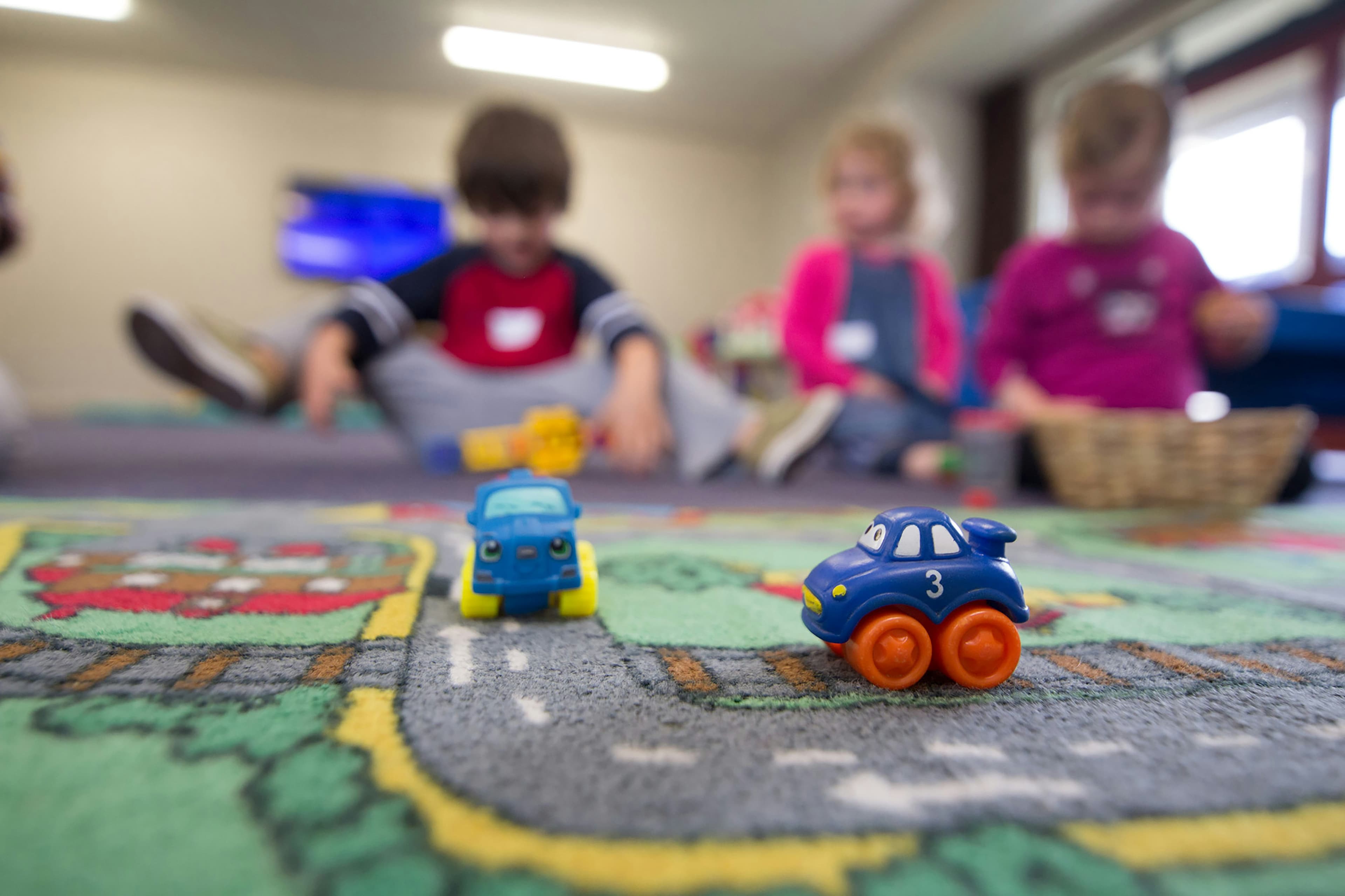 Happy children playing